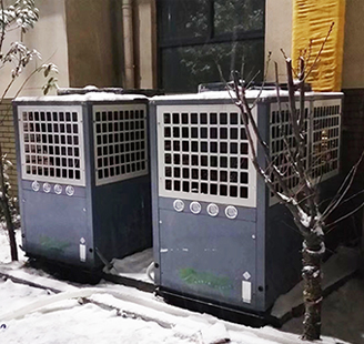 山东省聊城世纪健身会所2台15匹低温地暖配1200平米