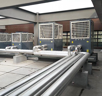 山东省临沂中铁城3台20匹3台15匹低温泳池系列